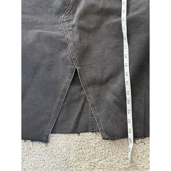 Old Navy Denim Skirt Size 22 Black Gray Denim Front Slit Women’s Size 22 NWT - Picture 3 of 8
